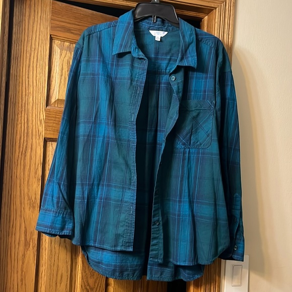 Super Cute Time N Tru Button Down Shirt Size Lg - Picture 1 of 6